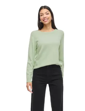 Maglione Ril O-neck Knit Smoke Green / Light Melange M