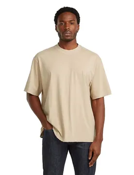 T-shirt à Manches Courtes Back Loose Fit Cream Gd XL