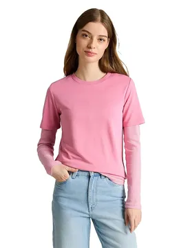 T-shirt à Manches Longues Modern Fluent Soft Blush Rose L