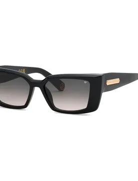 Occhiali Da Sole Da Donna Spp215m-550700 55x16x15 Mm Shiny Black Smoke Gradient/CAT3