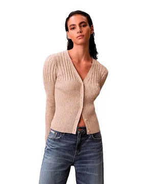Jeans Cardigan Lv07e331g Tuscan Beige Space Dye 2XS