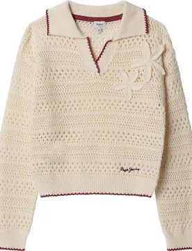 Pull à Col En V Faith Mousse White 14 Années Fille