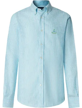 FaÇonnable Chemise à Manches Longues Fm302206 Linen Broadway Blue S