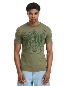 T-shirt à Manches Courtes Ace Of Spades Olive / White L