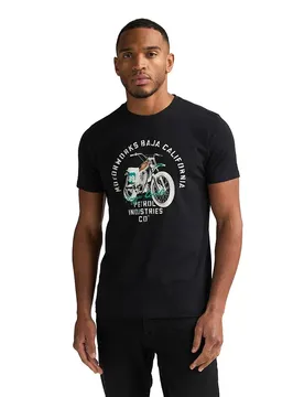 T-shirt à Manches Courtes M-1060-tsr707 Black M