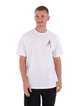 T-shirt à Manches Courtes Printing Press Icon Flamingue White L