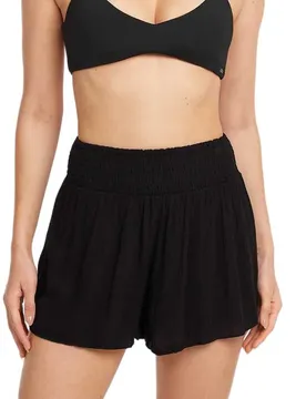 Short Johnny Smocked Waist Black Out S