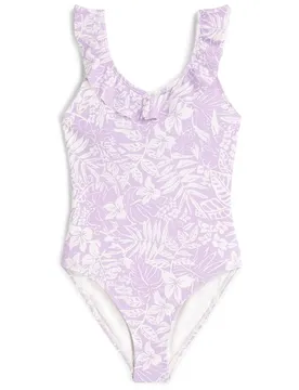 Maillot De Bain Tropics Purple Island Sky 9-10 Années Fille