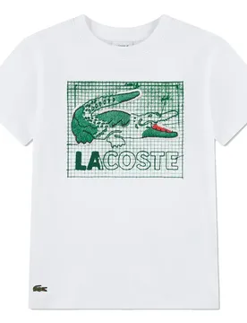 T-shirt à Manches Courtes 947583 White 8 Années Fille