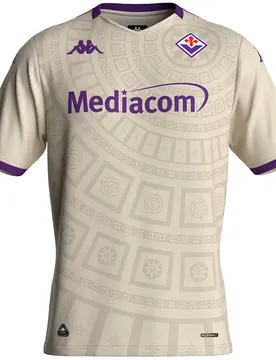 T-shirt à Manches Courtes Loin 2025-ac Fiorentina White Whisper / Violet Tillandsia S