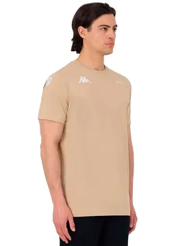 T-shirt à Manches Courtes Allergraph-peugeot Sport Beige Pepper M
