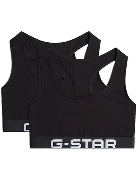 Reggiseno D2932-01 Racerback Bralette 2 Unità Black M