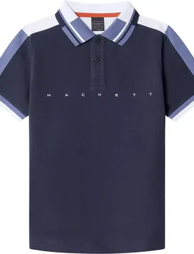 Polo à Manches Courtes Hk5600018 Navy 15 Années Garçon