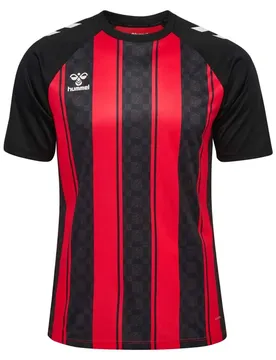 T-shirt à Manches Courtes Match Striped True Red / Black XS Homme