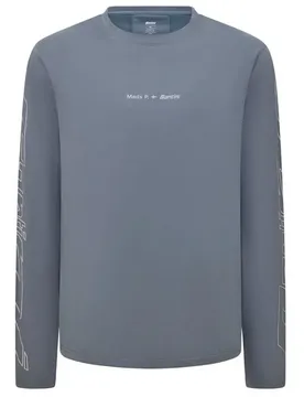 Maglietta A Maniche Lunghe Mads Pedersen Momentum Series Asphalt Grey