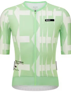 Maglia A Maniche Corte Mads Pedersen Momentum Series Mint Green