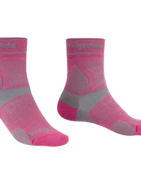 Calzini Trail Run Ultralight T2 Merino Sport ¾ Crew Pink EU 38-40