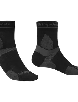 Calzini Trail Run Ultralight T2 Merino Sport ¾ Crew Black / Grey EU 44-47