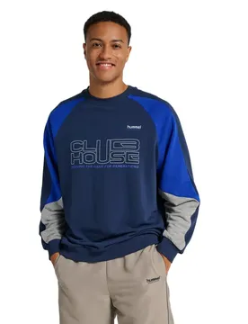 Sweat-shirt Oversized Iconic Crew Ch Dress Blue L Homme