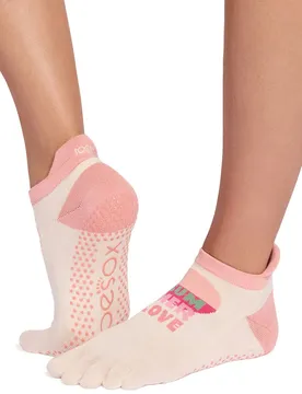 Chaussettes Full Toe Ultra Fine Knit Low Rise Pilates Grip Summer Love EU 39-42 1/2