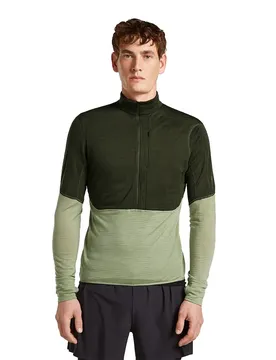 Felpa Con Mezza Zip Merino Blend 200 Realfleece™ Descender Dark Loden / Lichen / Cb S