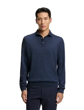 Polo à Manches Longues Lancione 10243919 01 Bright Blue L
