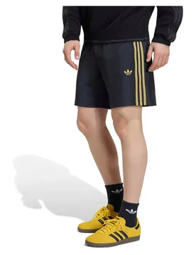 Short Adicolor Jacquard Black / Dark Football Gold S
