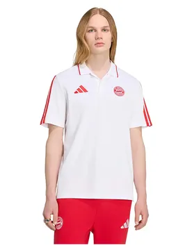 Polo à Manches Courtes Fc Bayern Munich Dna White / Better Scarlet L