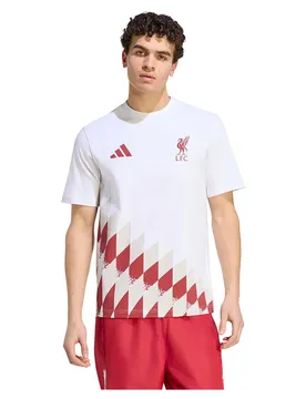T-shirt à Manches Courtes Liverpool Fc Stadium Graphic White / Active Maroon L