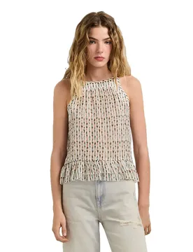Blusa Senza Maniche Fiona Powder Rose Pink S