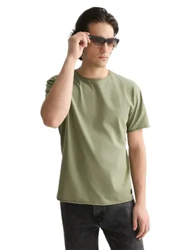 T-shirt à Manches Courtes 183580 Oil Green 2XL