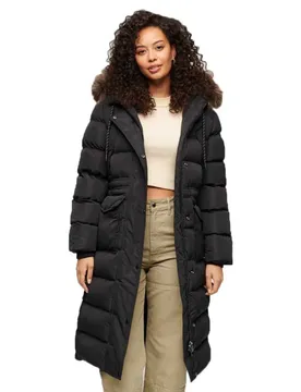 Veste Everest Faux Fur Longline Reconditionné Black XL