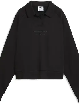Polo à Manches Longues Class Relaxed Black L