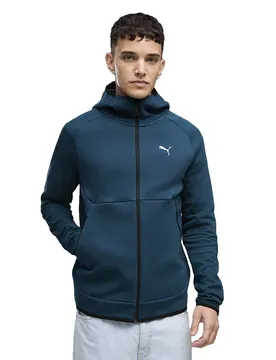 Sweat-shirt à Zip Tech Slim Elevated Midnight Petrol M