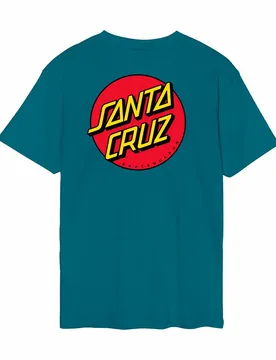 T-shirt à Manches Courtes Classic Dot Chest Teal L