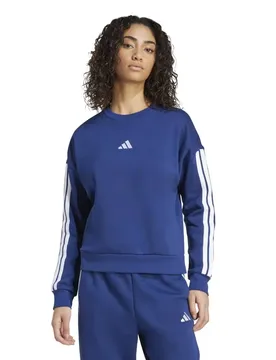 Sweat-shirt Essentials 3 Stripes Fleece Dark Blue / White XL