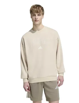Felpa Seasonal Essentials Collegiate French Terry Crew Crystal Linen / Ivory 2XL