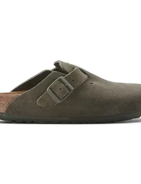 Zoccoli Boston Suede Leather Thyme EU 38
