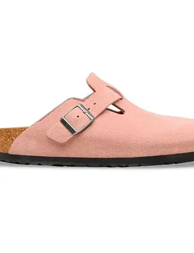 Zoccoli Boston Suede Leather Pink Clay EU 39