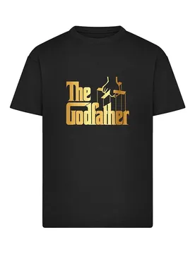 T-shirt à Manches Courtes The Godfather Gold Logo Black 2XL