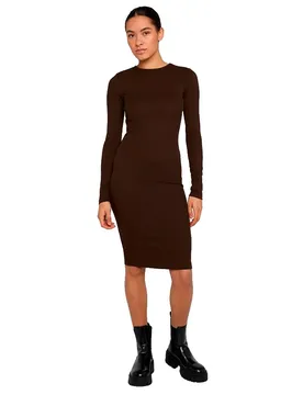 Robe Courte à Manches Longues Tb1340 Brown XL