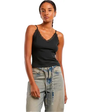 T-shirt Sans Manches à Col En V Tb7514a 2 Unités Black / Off White L