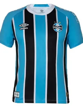 T-shirt à Manches Courtes Domicile Gremio Fb 25/26 Sky Blue / Black / White L