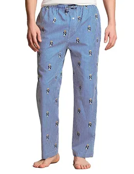 Polo Pantaloni Del Pigiama Polo Bear Striped Newport Navy S