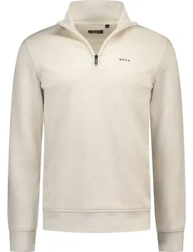 Sweat à Demi-zip 26fn331 Soft Ivory Melange M