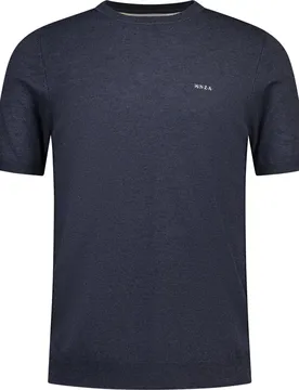 T-shirt à Manches Courtes 26fn781 Navy Marine Melange M