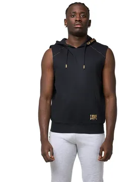 Sweat à Capuche New Gold Sleeveless Black / Gold XL