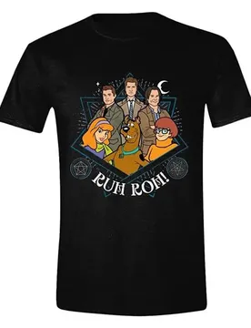 T-shirt à Manches Courtes Supernatural Scoobynatural Group Ruh Roh Black / Multicolor XL unisex