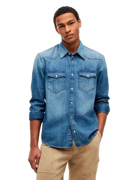 Chemise à Manches Longues Dm0dm23661 Denim Medium M
