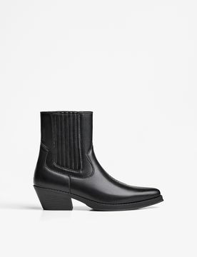 Bottines Cowboy Élastiques 40 Noir